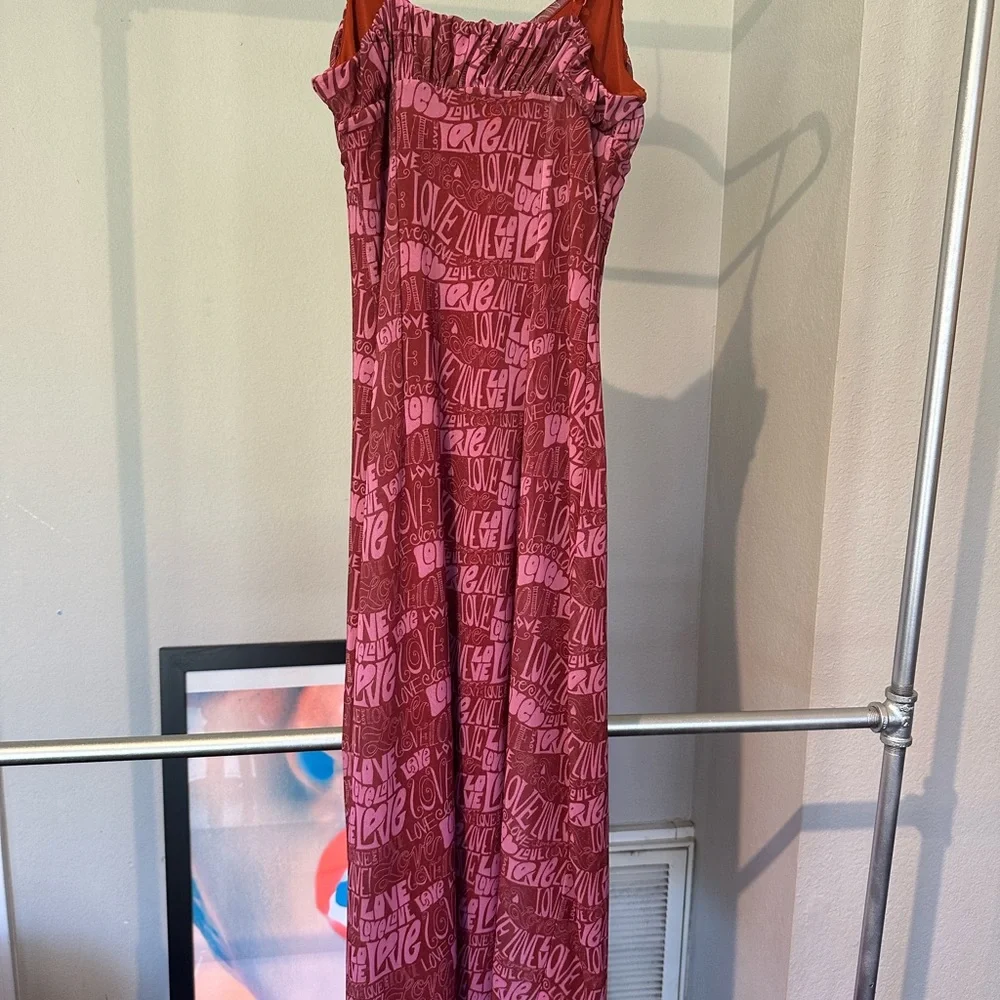 NWT Mesh bodycon love print UO dress size small - Picture 6 of 6